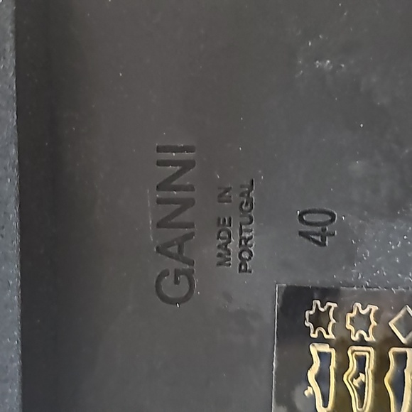 Ganni Patent Sling Back Mule Loafers - Picture 9 of 9